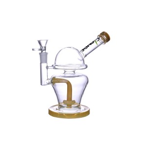Clover Glass - 8" Double Stack Shower Head Perc Water Pipe [WPE-476]
